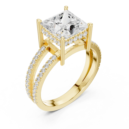 Duetta Rift Diamond Ring