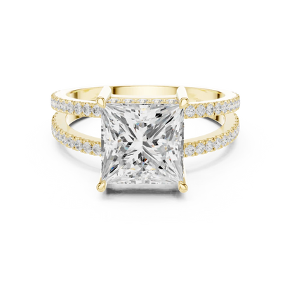 Duetta Rift Diamond Ring