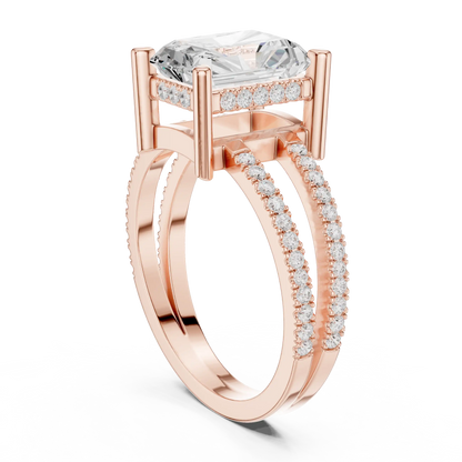 Gallery Split Diamond Ring