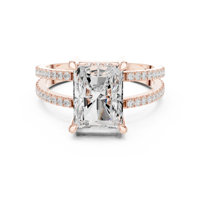 Gallery Split Diamond Ring