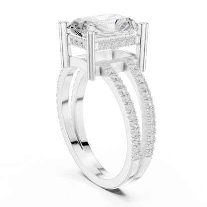 Gallery Split Diamond Ring