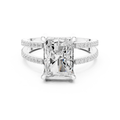 Gallery Split Diamond Ring