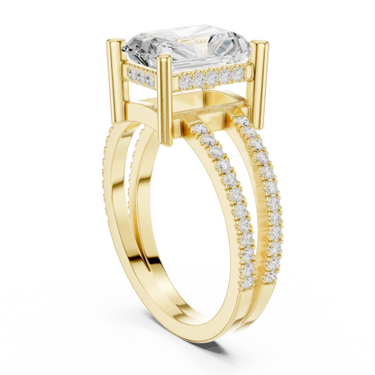 Gallery Split Diamond Ring