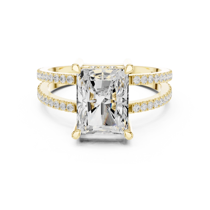 Gallery Split Diamond Ring