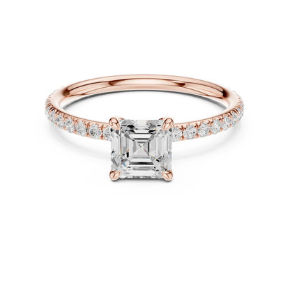 Asscherla Diamond Ring