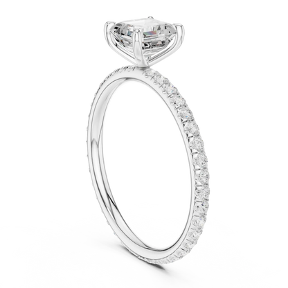 Asscherla Diamond Ring