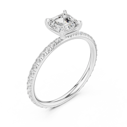 Asscherla Diamond Ring