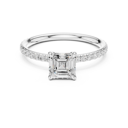 Asscherla Diamond Ring