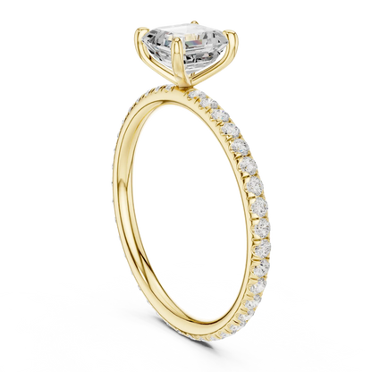 Asscherla Diamond Ring