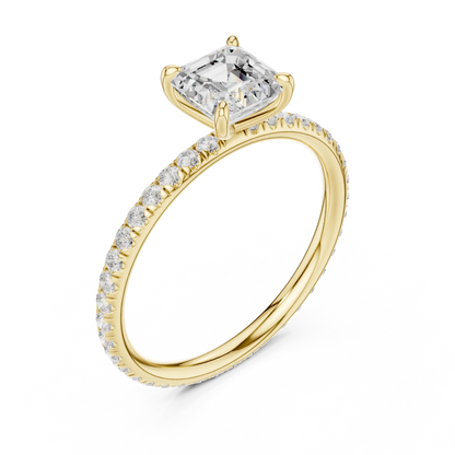 Asscherla Diamond Ring