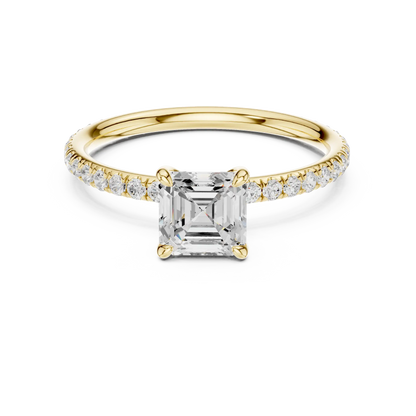 Asscherla Diamond Ring