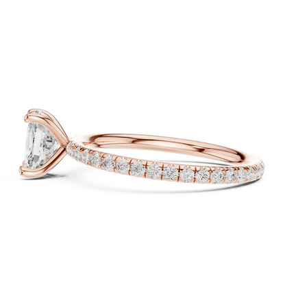 Cushline Solaire Diamond Ring