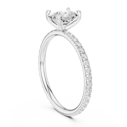 Cushline Solaire Diamond Ring