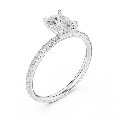 Cushline Solaire Diamond Ring
