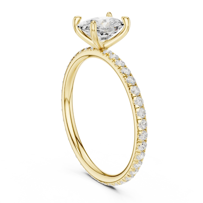 Cushline Solaire Diamond Ring