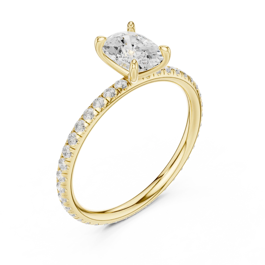 Cushline Solaire Diamond Ring