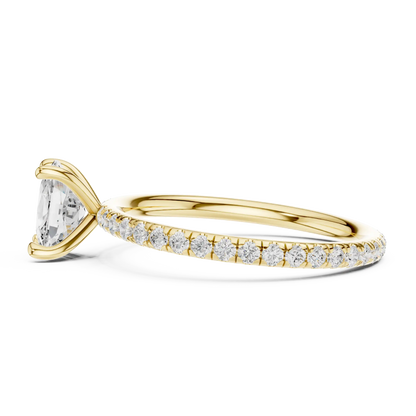 Cushline Solaire Diamond Ring