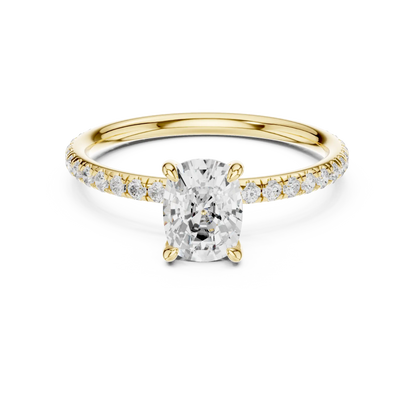 Cushline Solaire Diamond Ring