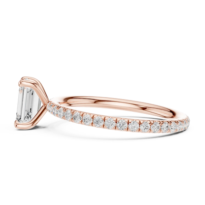 Hidden Rail Diamond Ring