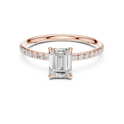 Hidden Rail Diamond Ring