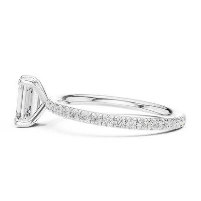 Hidden Rail Diamond Ring