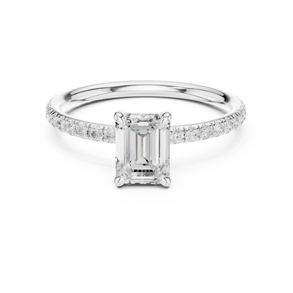 Hidden Rail Diamond Ring