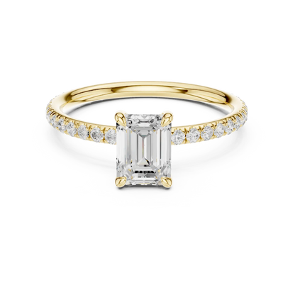 Hidden Rail Diamond Ring
