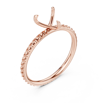 Sweetheart Pave Diamond Ring
