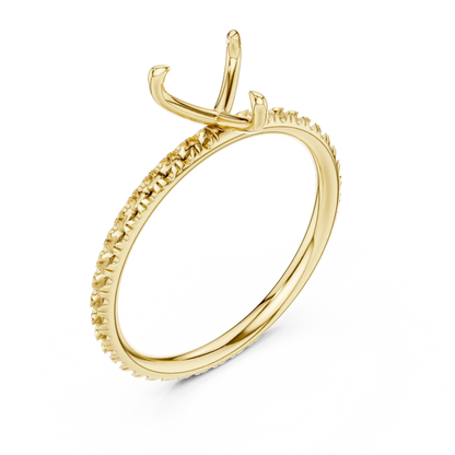 Sweetheart Pave Diamond Ring