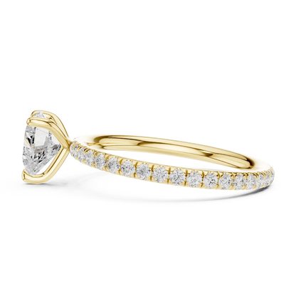 Sweetheart Pave Diamond Ring