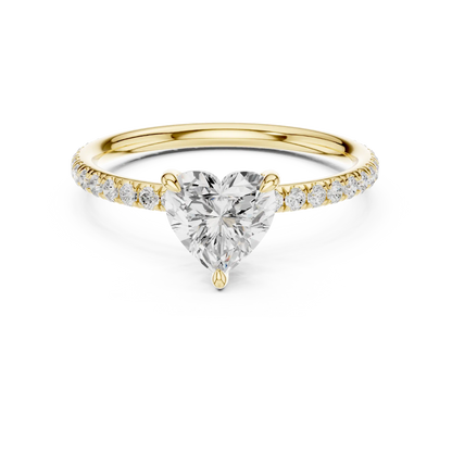 Sweetheart Pave Diamond Ring