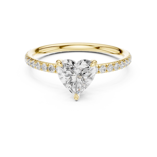Sweetheart Pave Diamond Ring
