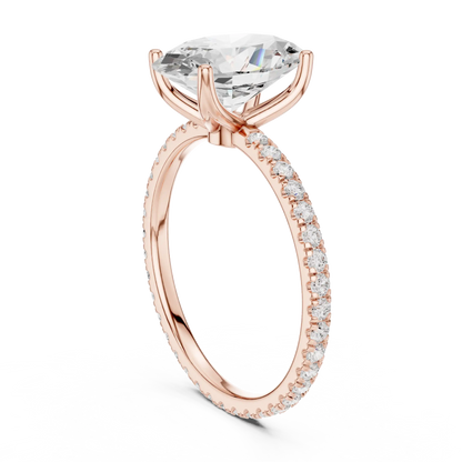 Hidden Bridge Diamond Ring