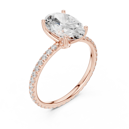 Hidden Bridge Diamond Ring