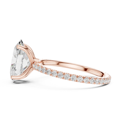 Hidden Bridge Diamond Ring