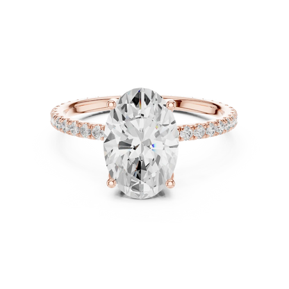 Hidden Bridge Diamond Ring