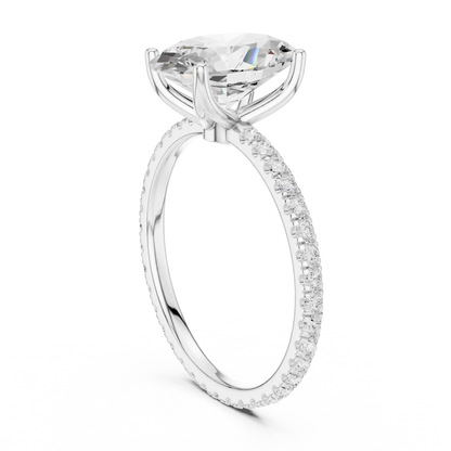 Hidden Bridge Diamond Ring