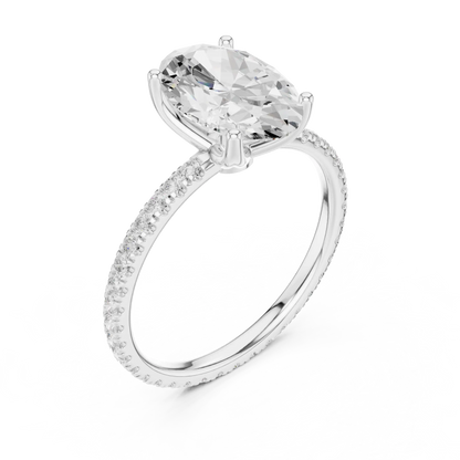 Hidden Bridge Diamond Ring