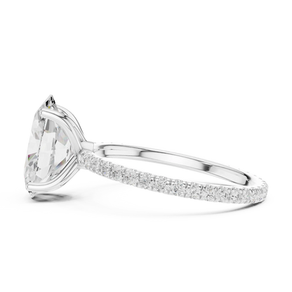 Hidden Bridge Diamond Ring