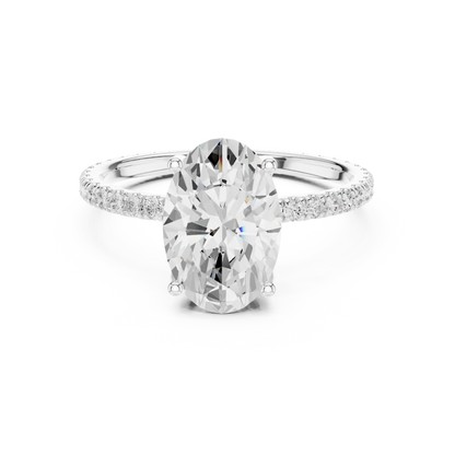 Hidden Bridge Diamond Ring
