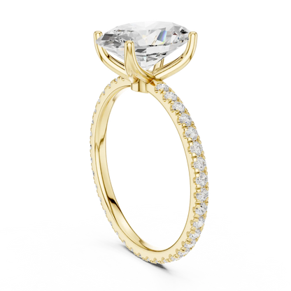 Hidden Bridge Diamond Ring