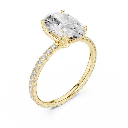 Hidden Bridge Diamond Ring