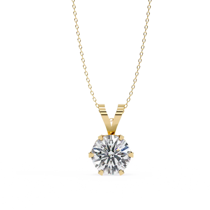 Pure Solitaire Diamond Pendant
