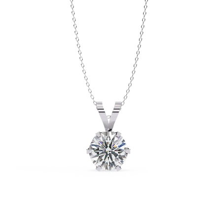 Pure Solitaire Diamond Pendant