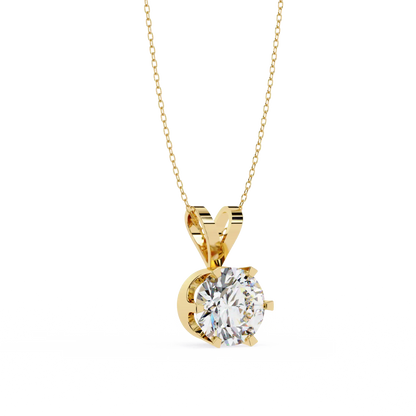 Pure Solitaire Diamond Pendant