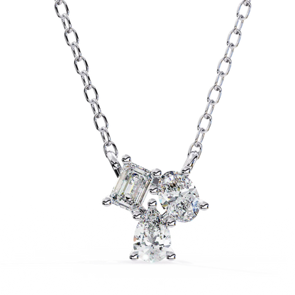 Trio Facet Diamond Pendant