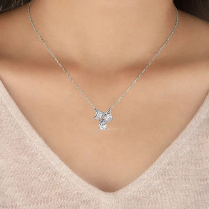Trio Facet Diamond Pendant