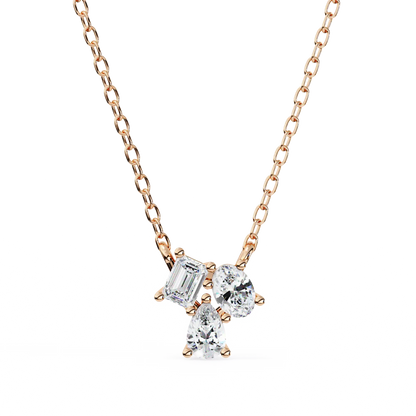 Trio Facet Diamond Pendant