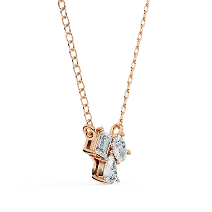 Trio Facet Diamond Pendant
