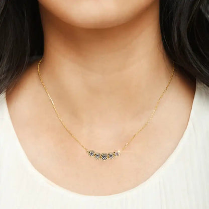 Cinque Row Diamond Pendant